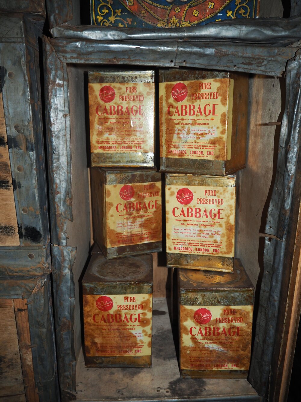 Bulkhead shelves, Shackleton's 'Nimrod' hut (002)
