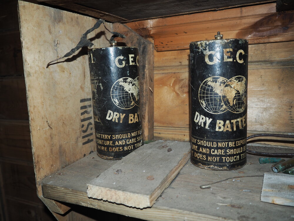 Batteries in Shackleton's 'Nimrod' hut