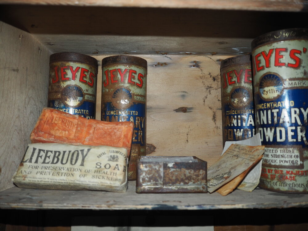 Soap and sanitary powder, Shackleton's 'Nimrod' Hut