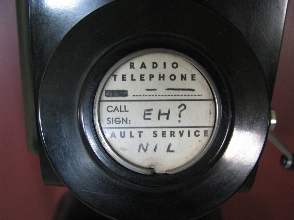 Wall mounted telephone, Hillary's TAE/IGY hut (003)