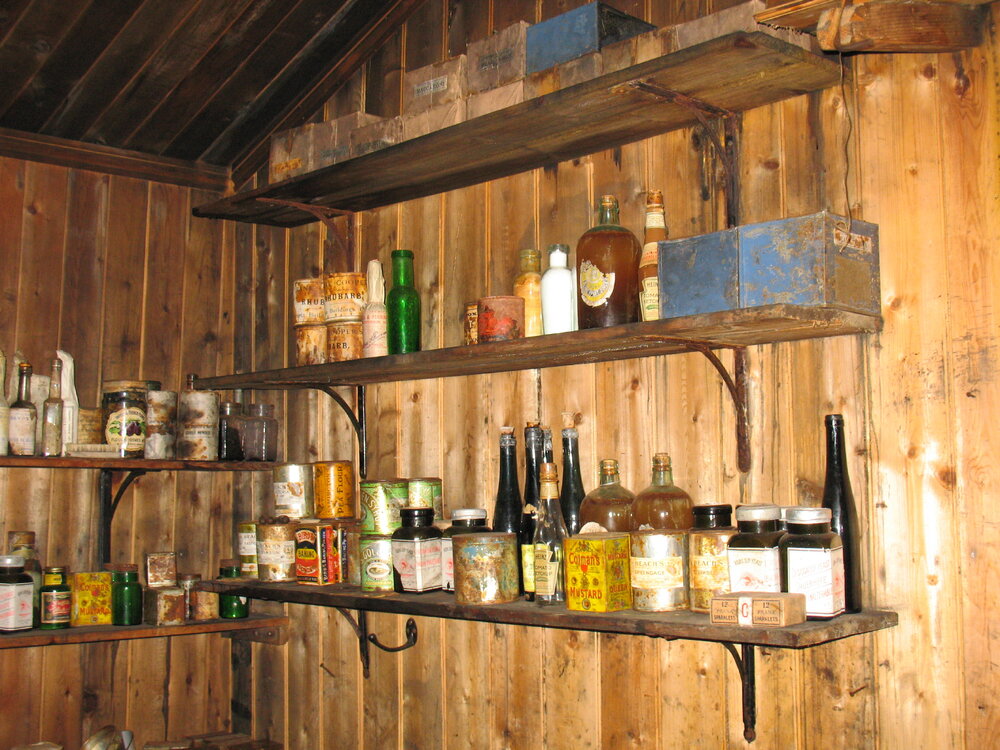 2013-14 Provisions inside Scott's 'Terra Nova' hut, Cape Evans