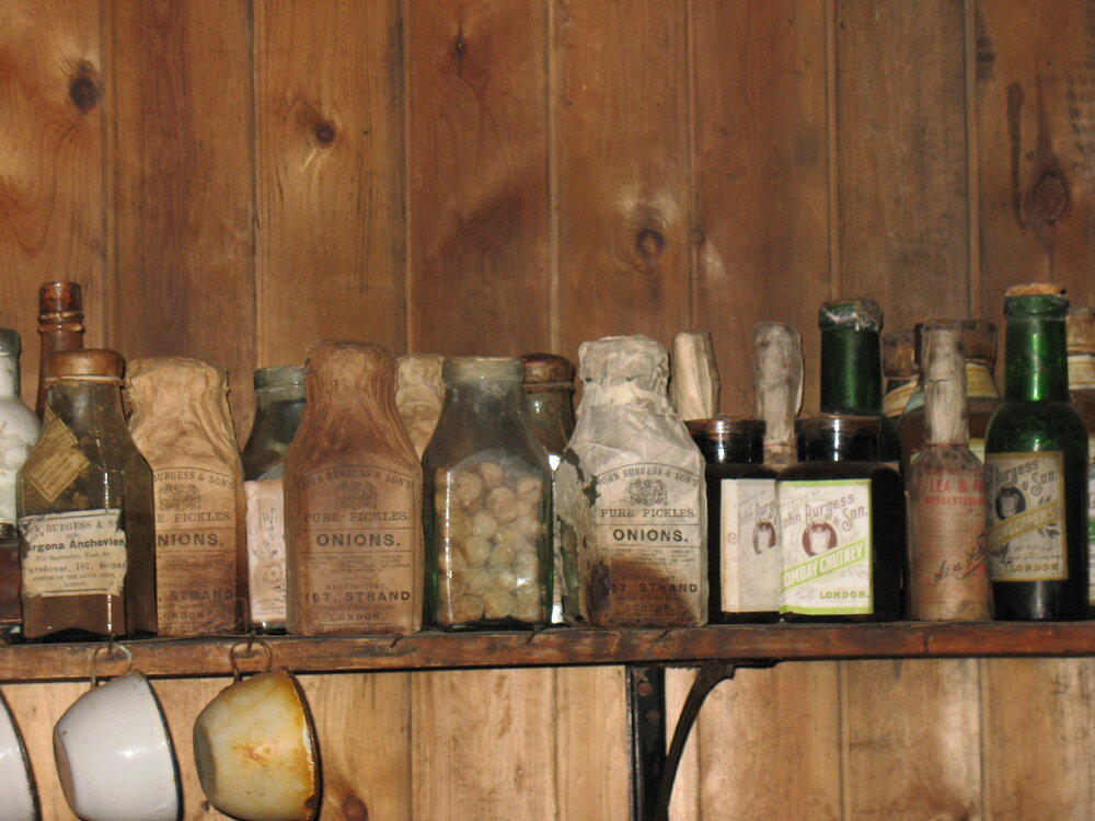 2013-14 Provisions inside Scott's 'Terra Nova' hut, Cape Evans