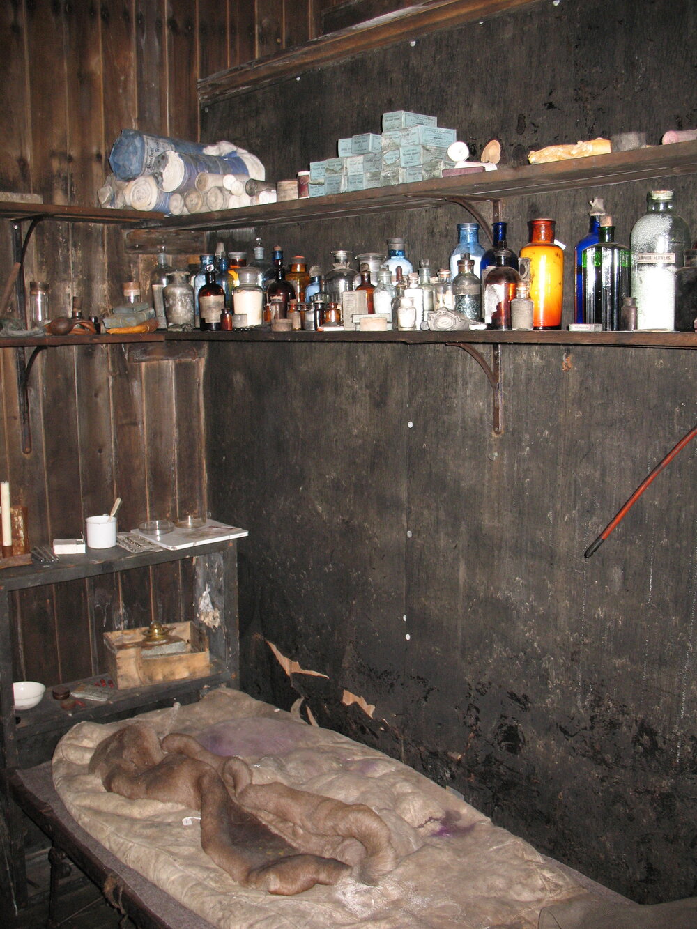 2013-14 Medical supplies inside Scott's 'Terra Nova' hut, Cape Evans (001)