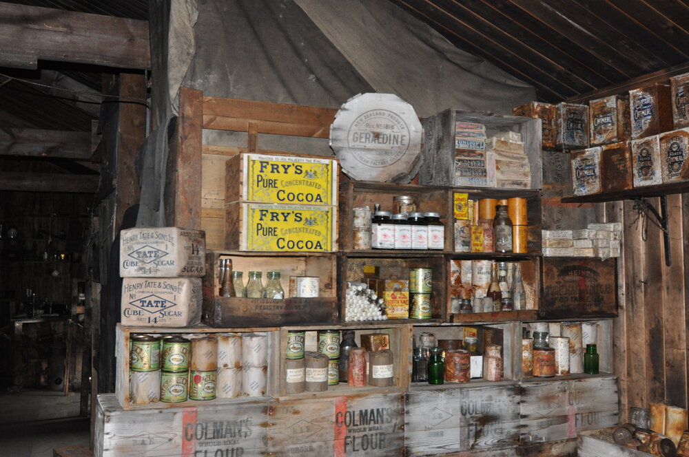 2013-14 Provisions inside Scott's 'Terra Nova' hut, Cape Evans