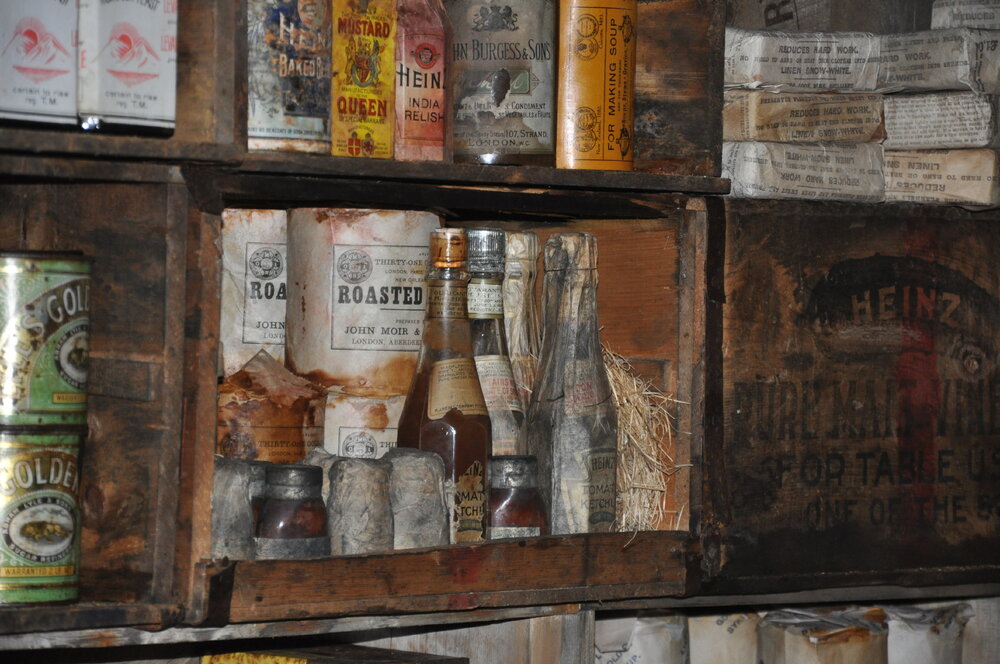 2013-14 Provisions inside Scott's 'Terra Nova' hut, Cape Evans (001)