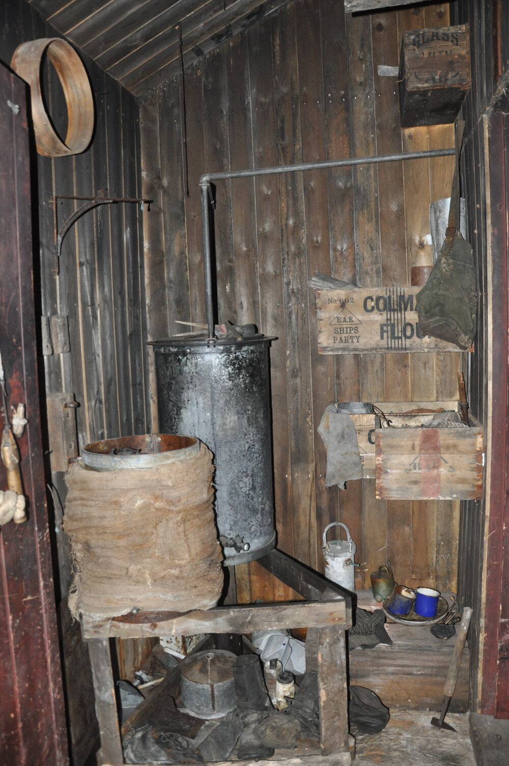 2013-14 Cold Porch inside Scott's 'Terra Nova' hut, Cape Evans