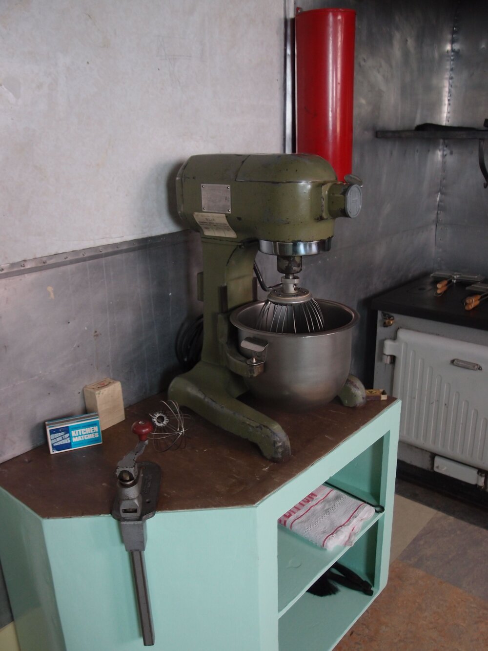 Hobart mixer, Kitchen in Hillary's TAE/IGY Hut