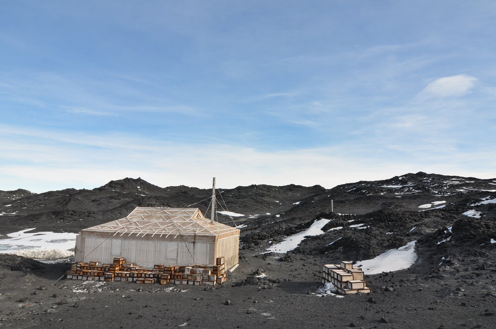2013-14 South-East corner of Shackleton's 'Nimrod' hut, Cape Royds