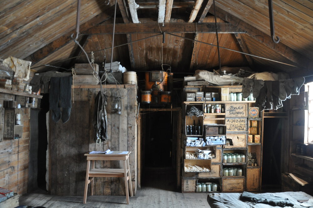 2013-14 Main space inside Shackleton's 'Nimrod' hut, Cape Royds