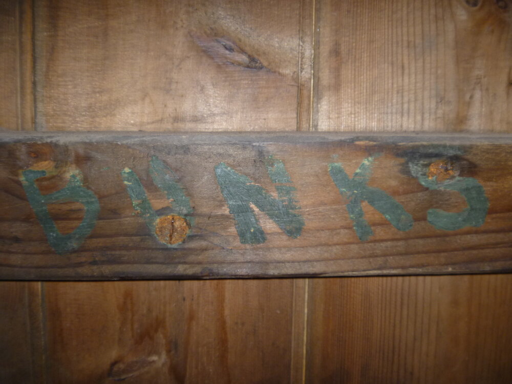 2013-14 Markings inside Scott's 'Discovery' hut, Hut Point (005)