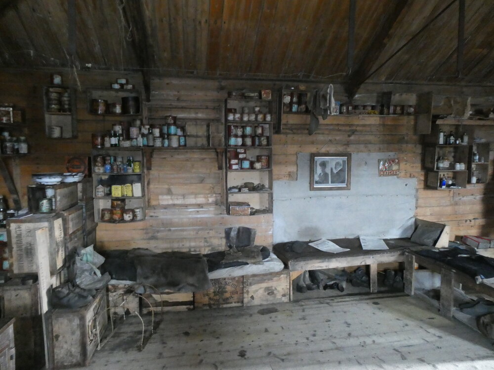2022-23 South wall, Shackleton's 'Nimrod' hut