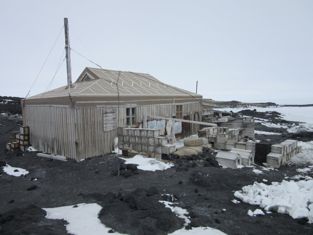 Northeast elevation, Shackleton's 'Nimrod' hut