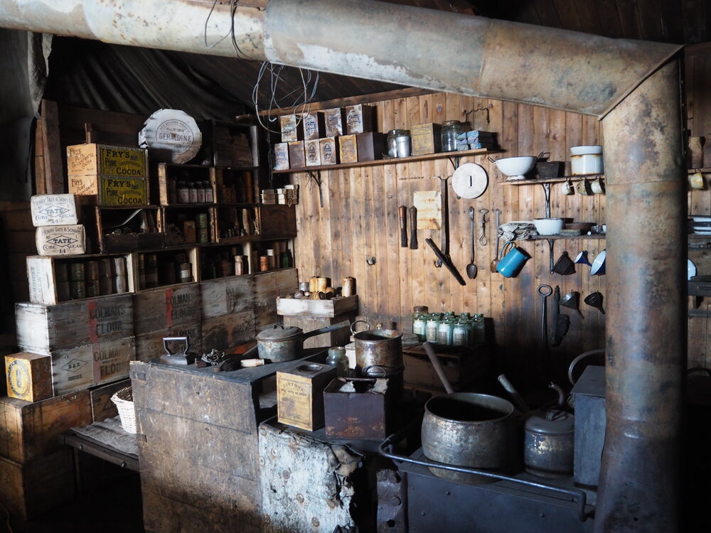 Galley in Scott's 'Terra Nova' hut