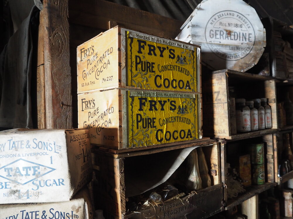 Cocoa and sugar stores, Scott's 'Terra Nova' hut (002)