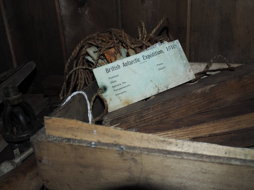 Artefacts in Scott's 'Terra Nova' hut