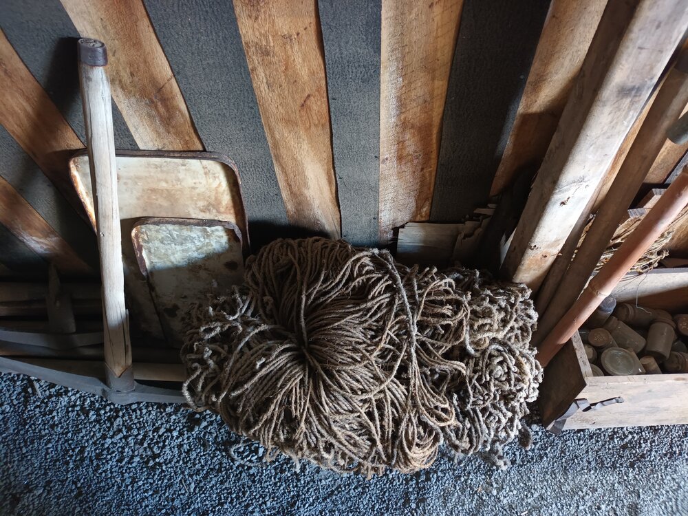 2022 Scott's 'Terra Nova' hut, work task, Western Annex artefacts before dust mitigation (012)