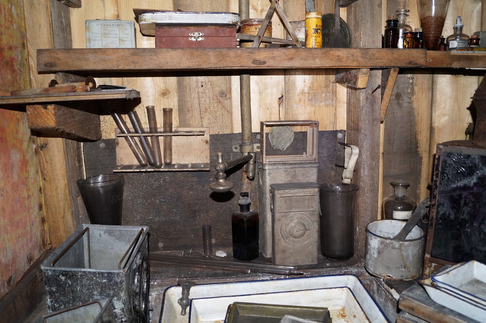 Darkroom artefacts, Scott's 'Terra Nova' hut