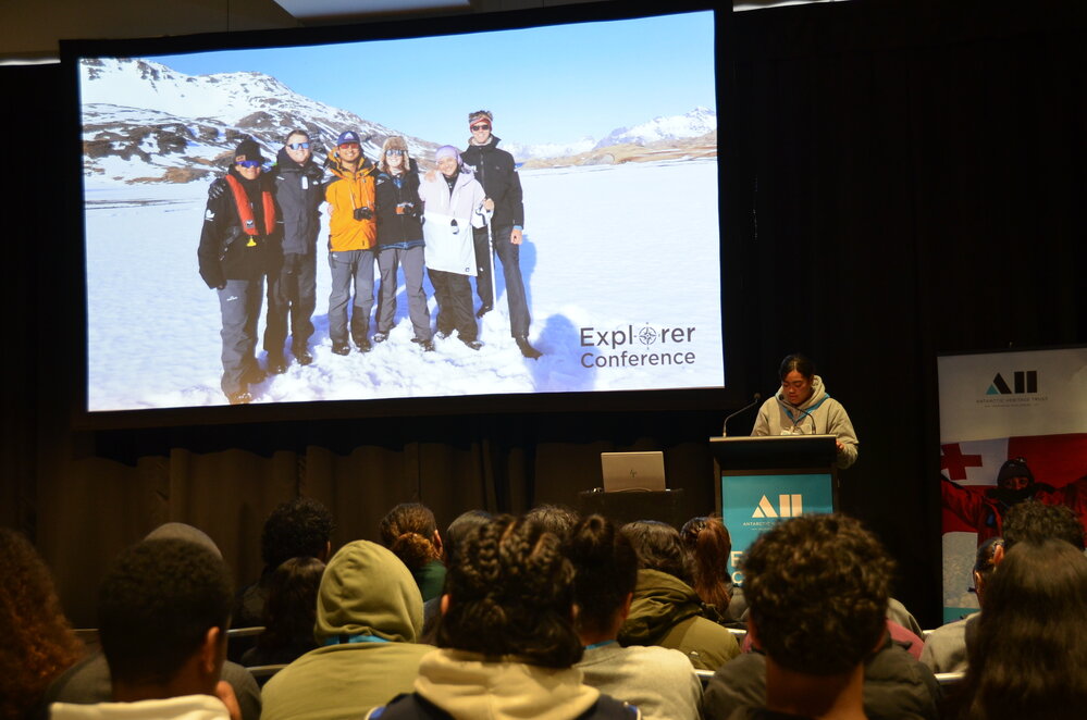 2024 Porohu Hagai Noa speaking at the Explorer Conference