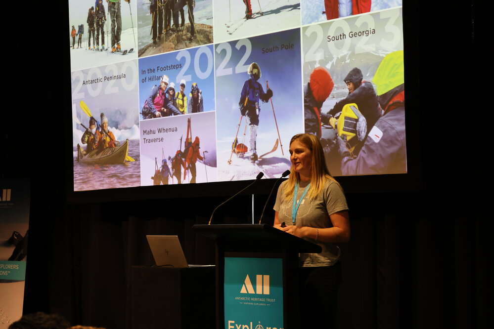 2024 Laura Andrews speaking at the Explorer Conference