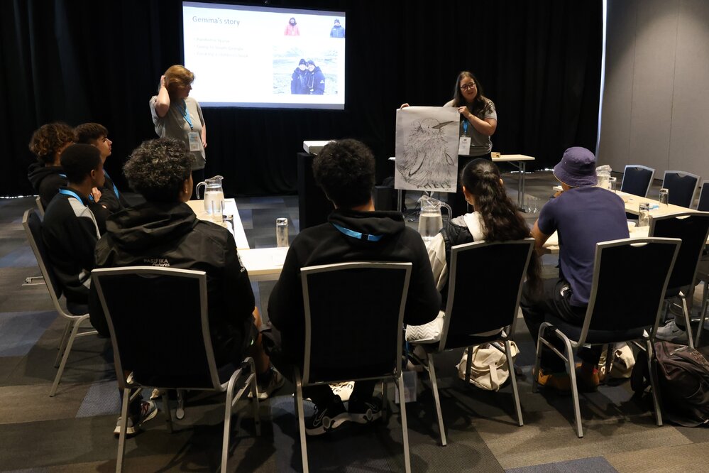 2024 Kaitlyn Martin and Gemma Wyllie presenting a workshop