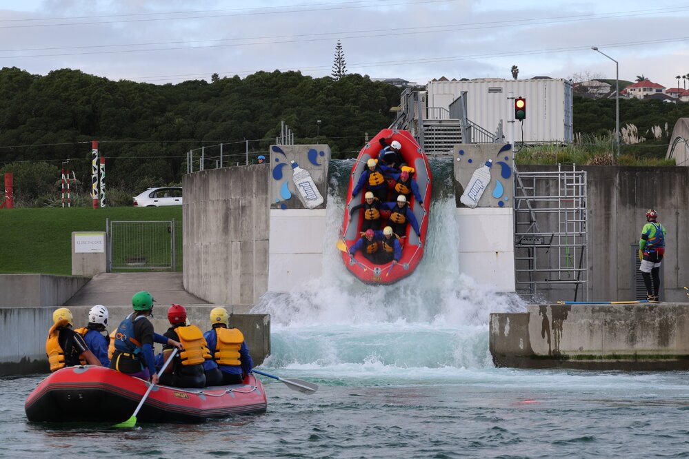 2024 Students take part in white water rafting during the Explorer Conference