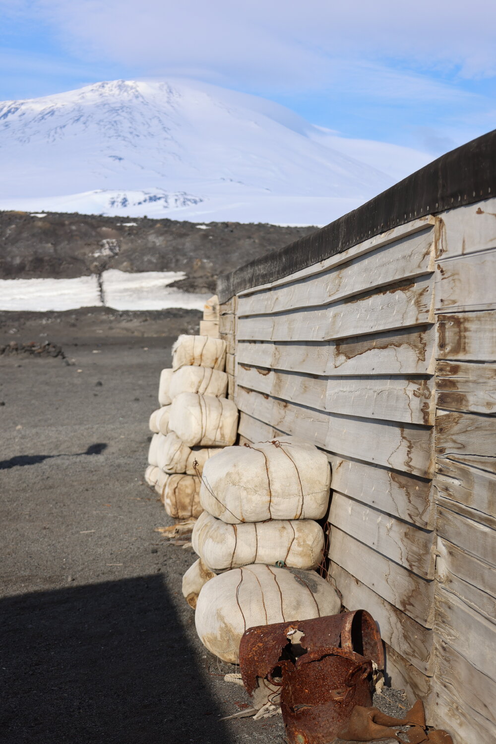 2025 Fodder bales, Scott's 'Terra Nova' hut
