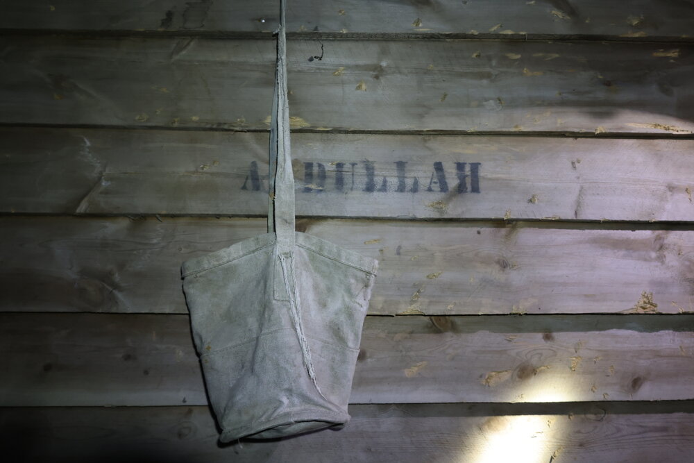 2025 Pony feed bag in the Stables, Cape Evans