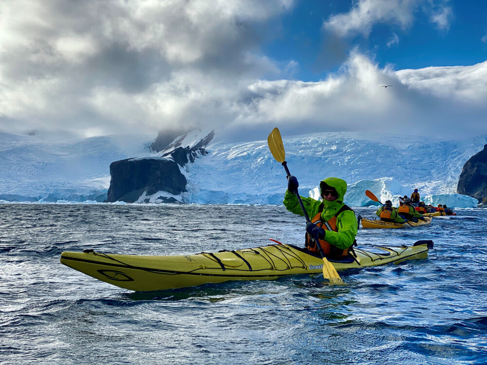 Kayaking Mentor Mike Dawson kayaking