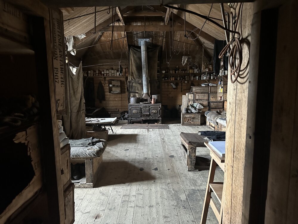2025-26 Interior, Shackleton's 'Nimrod' hut, Cape Royds