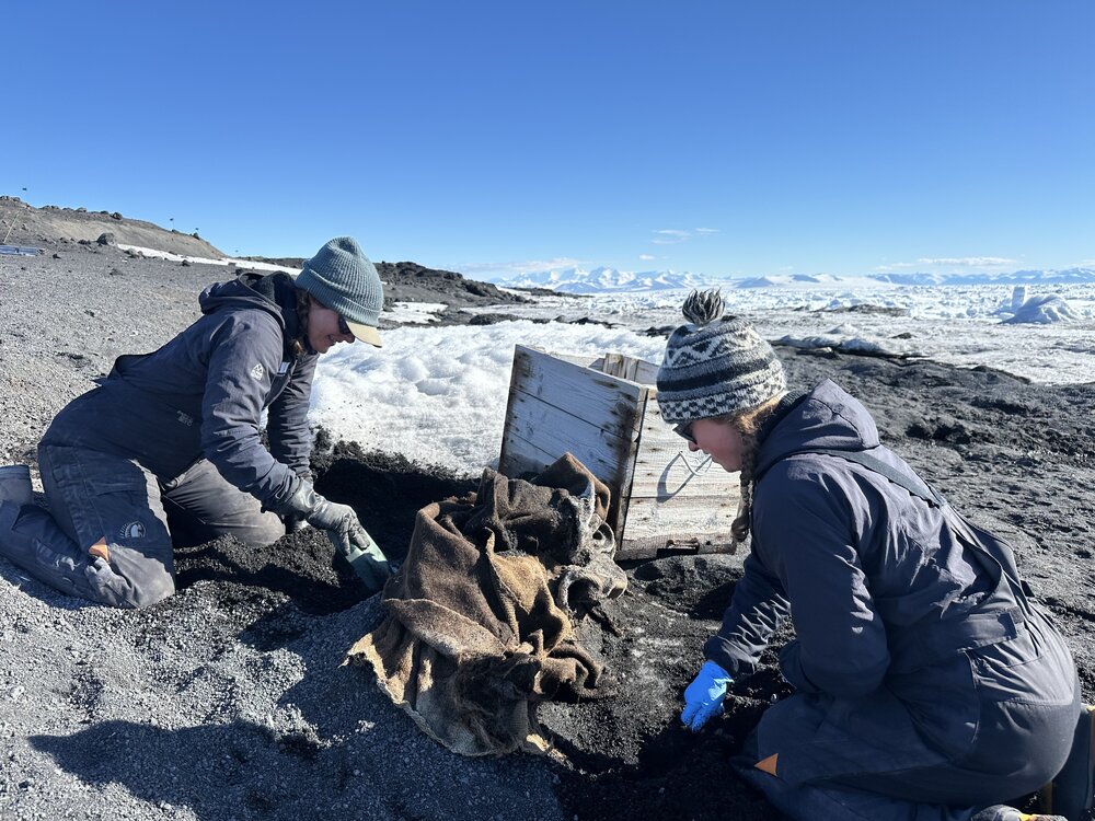 2025-26 Conservators at work, Cape Evans