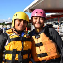 Students participating in water based activities at the Explorer Conference 2021 (013)