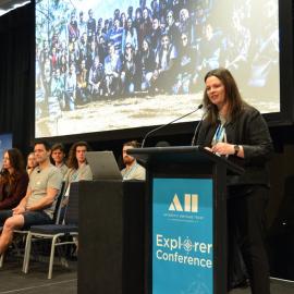Georgie Archibald speaks at Explorer Conference 2021 (001)