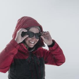 Inspiring Explorer Bridget Kruger during the crossing