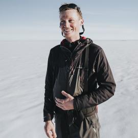 Inspiring Explorer Keith Parsons during the crossing