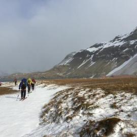 A member of the Inspiring Explorers™ South Georgia expedition arriving at Stromness (004)
