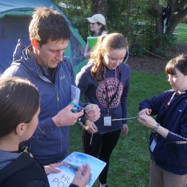 William Pike with Young Inspiring Explorers