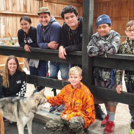 Young Inspiring Explorers with William Pike at Husky Rescue NZ