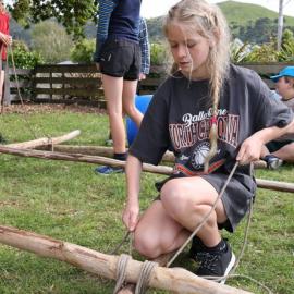 Young Inspiring Explorer Amelia building a raft (002)