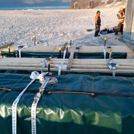 2019-20 AHT Cargo secured at Cape Adare