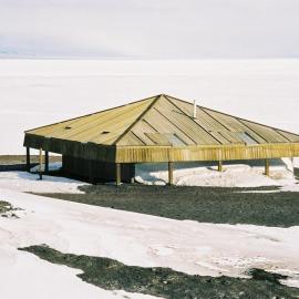 2002 Scott's 'Discovery' hut, exterior - East and North elevations
