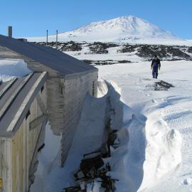 2005 Scott's 'Terra Nova' hut, South wall, Cape Evans