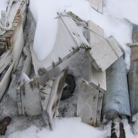 2005 Dog kennel outside Shackleton's 'Nimrod' hut, Cape Royds