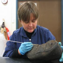 2006 Conservators at work, Sarah Clayton Scott Base