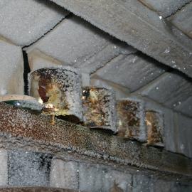 2006 Ice build-up inside Scott's 'Terra Nova' hut, Cape Evans