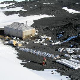 2005-06 Boxes of artefacts packed for transport around Cape Royds