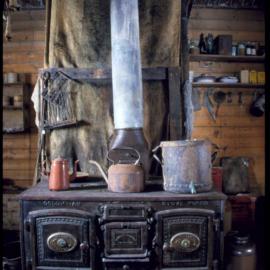 2003 Shackleton's 'Nimrod' hut, interior - Mrs Sam stove (004)