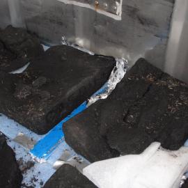 2009-10 Excavated coal briquettes, Cape Evans