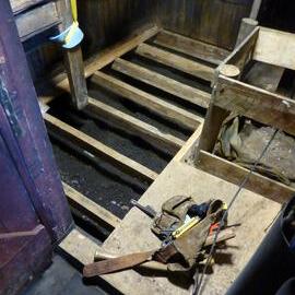 2009-10 Ponting's Darkroom during ice removal, Scott's 'Terra Nova' hut