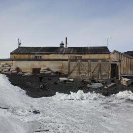 2019-20 North elevation, Scott's Hut, Cape Evans