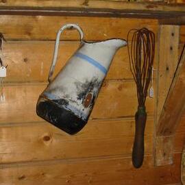 2003 K440 at Shackleton's 'Nimrod' hut, interior - Enamel jug and whisk